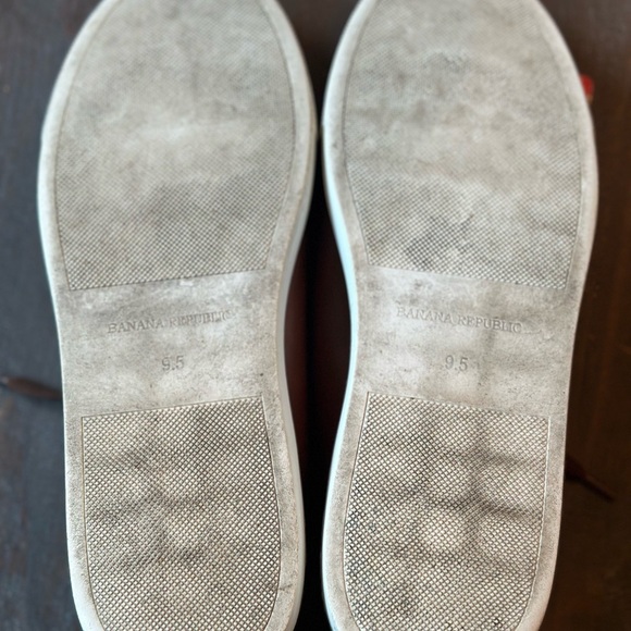 Banana Republic Men's Shoe Size 9.5 Brown Vegan Leather Lace Up Sneakers - Picture 7 of 7